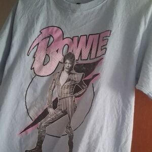 Bowie Graphic Tee - Soft Blue